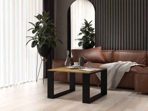 Konferenční stolek LOFT MODERN MINI dub artisan + černá (9/9)