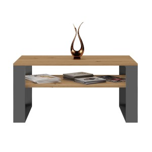 Konferenční stolek MODERN 1P Dub artisan + antracit (3/6)