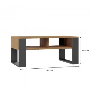 Konferenční stolek MODERN 2P Dub artisan + antracit (3/4)