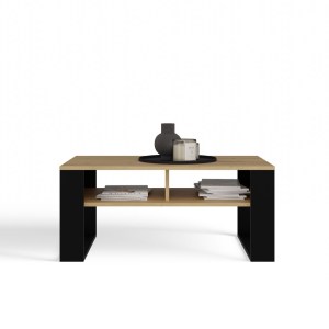 Konferenční stolek MODERN 2P SLIM dub artisan + černý (2/4)