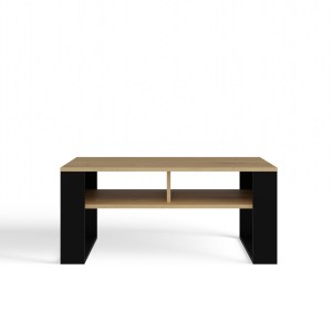 Konferenční stolek MODERN 2P SLIM dub artisan + černý (3/4)