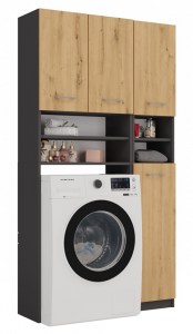 Koupelnová sestava MARPOL DK Antracit + dub artisan