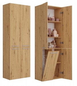 Koupelnová skříňka NEL DD 1K 60 Dub artisan (2/7)