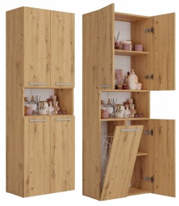 Koupelnová skříňka NEL DK 1K 60 Dub artisan (3/6)