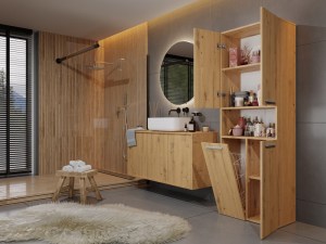 Koupelnová skříňka NEL DK 1K 60 Dub artisan (5/6)