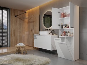 Koupelnová skříňka NEL DK 2K 60 Bílá (11/14)
