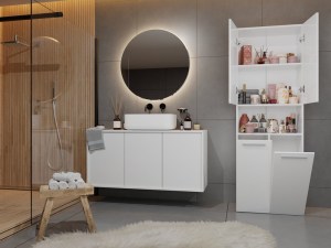 Koupelnová skříňka NEL DK 2K 60 Bílá (12/14)