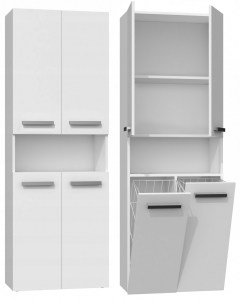 Koupelnová skříňka NEL DK 2K 60 Bílá
