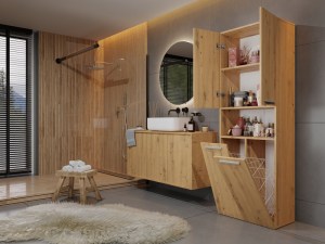 Koupelnová skříňka NEL DK 2K 60 Dub artisan (4/6)