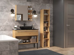 Koupelnová skříňka NEL I Dub artisan (14/16)