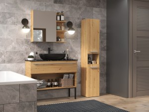 Koupelnová skříňka NEL I Dub artisan (16/16)