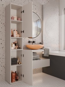 Koupelnová skříňka NEL I kašmír (6/12)
