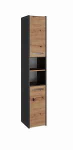 Koupelnová skříňka S30 Antracit + dub artisan (5/13)
