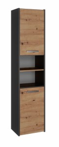Koupelnová skříňka S40 Antracit + dub artisan (4/15)