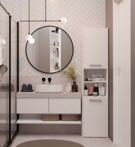 Koupelnová skříňka S40 Bílá (11/14)