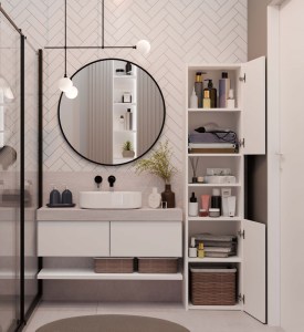 Koupelnová skříňka S40 Bílá (12/14)