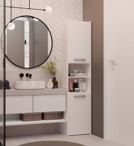Koupelnová skříňka S40 Bílá (13/14)