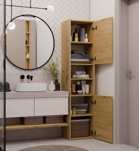 Koupelnová skříňka S40 Dub artisan (13/15)