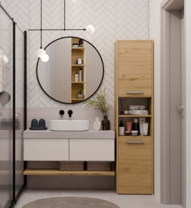 Koupelnová skříňka S40 Dub artisan (14/15)