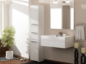 Koupelnová skříňka S43 Bílá (6/6)