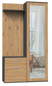 Předsíň DUO Antracit + dub artisan