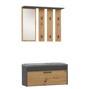 Předsíň PARMA Antracit + dub artisan