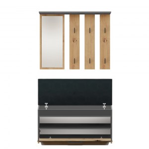 Předsíň PARMA Antracit + dub artisan (3/5)