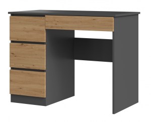 Psací stůl MIJAS levý antracit + dub artisan (11/15)