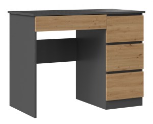 Psací stůl MIJAS pravý antracit + dub artisan (11/15)