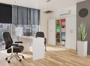 REGAŁ BIUROWY SALON OLIV 2D BIAŁY DĄB SONOMA (7/21)