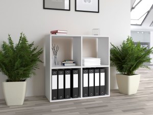 Regál MALAX 2x2 Bílý (5/5)