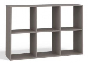 Regál MALAX 2X3 hnědošedý