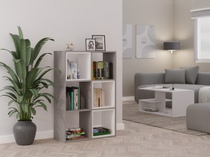 Regál MALAX 2X3 hnědošedý (7/9)