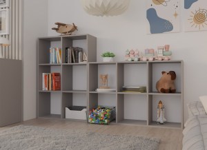 Regál MALAX 2X3 hnědošedý (8/9)
