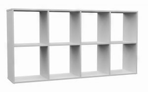 Regál MALAX 2x4 Bílý