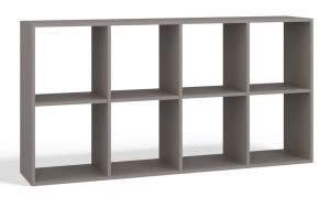 Regál MALAX 2X4 hnědošedá
