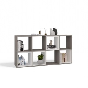 Regál MALAX 2X4 hnědošedá (2/7)