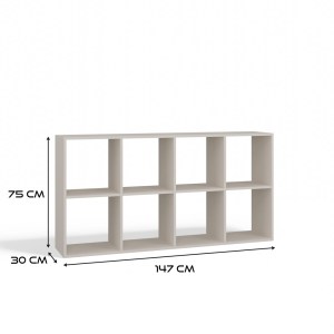 Regál MALAX 2X4 kašmír (5/7)