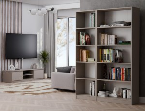 Regál Onyx R80 hnědošedý (8/8)