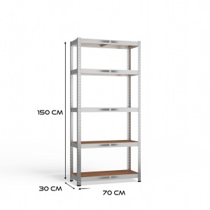 Regál skladovací G7030 kovový (4/8)