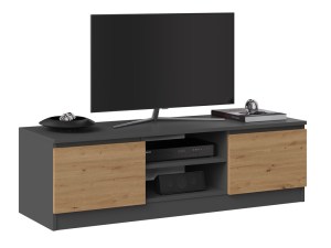 RTV stolek 120 Antracit + dub artisan  (7/10)