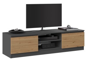 RTV stolek 140 Antracit + dub artisan (7/10)