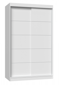 Šatní skříň IGA 120 bílá s ozdobnou lištou (6/16)