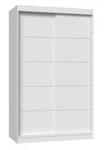Šatní skříň IGA 120 bílá s ozdobnou lištou (9/16)