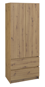 Šatní skříň MALWA SS-90 Dub artisan (3/17)