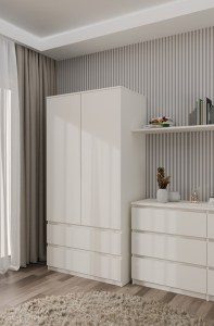 Šatní skříň MALWA SS-90 kašmír (7/7)