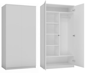 Šatní skříň SD-90 bílá (10/16)