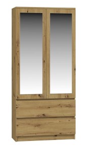 Šatní skříň SS-90 zrcadlo Dub artisan (9/10)