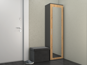Skříň DUO Antracit + artisan (4/5)