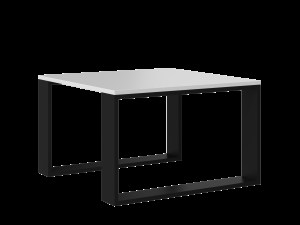 STOLIK KAWOWY ŁAWA SALON LOFT MODERN MINI BIEL CZERŃ (2/9)